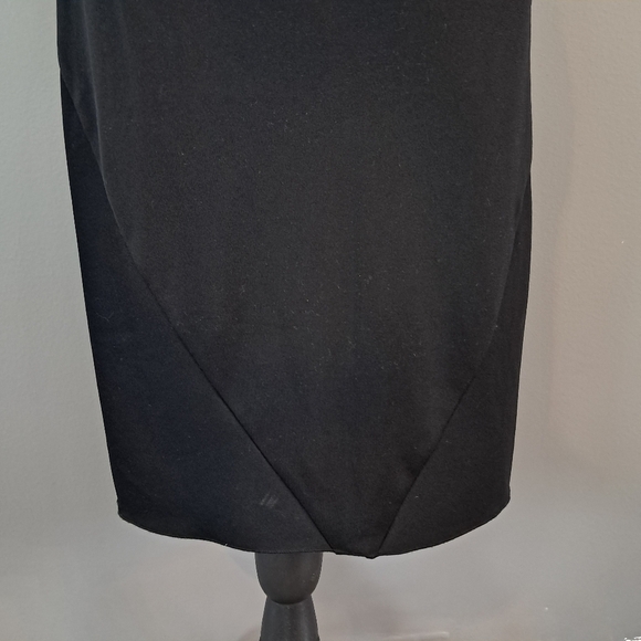 Express Womens Sheath Dress Black Cowel Neck Sleeveless Party Size 7/8 - Picture 6 of 11